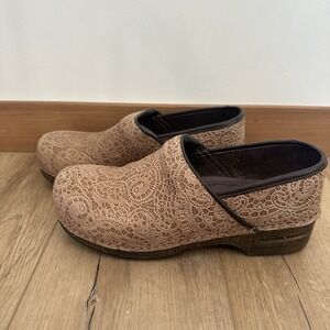 Women's Dansko Pro Xp Lace Pecan Slip Resistant Shoes Clogs 42 Lace Design